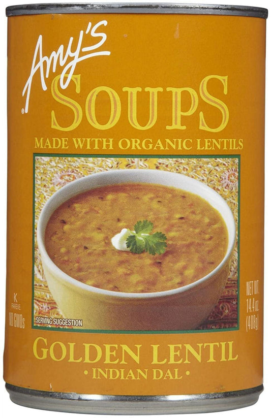Amy's Organic Soup Golden Lentil 14.4 fl oz Pack of 4