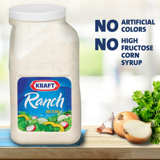 Kraft Ranch Salad Dressing, 1 gal Jug, Pack of 4 (Restaurant/Bulk size)