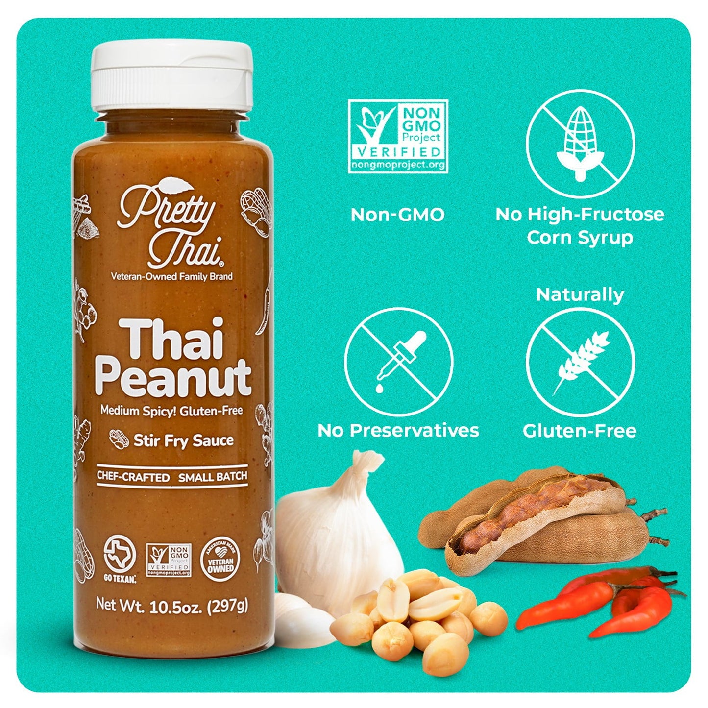 Pretty Thai, Thai Peanut Sauce 10.5 oz