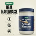 Smash Kitchen Organic Real Mayonnaise, 16 oz Jar (Pack of 4)