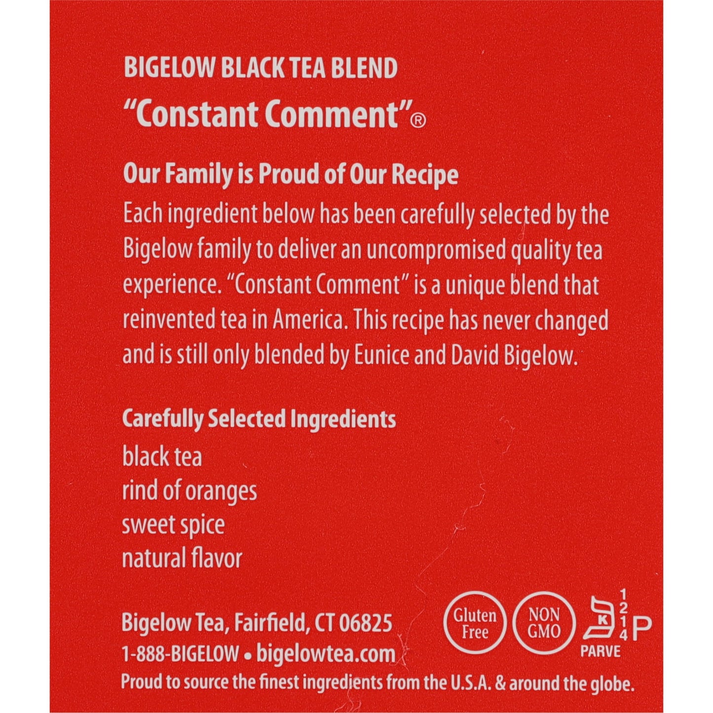 Bigelow Constant Comment, Black Tea Bags, 20 Count, 1.18 oz
