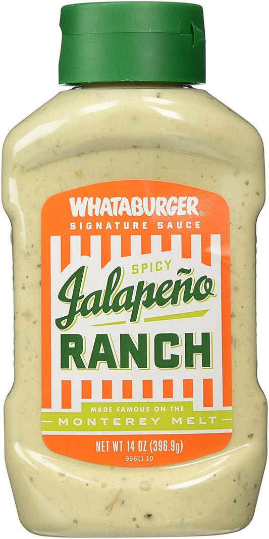 Whataburger Jalapeno Spicy Ranch, 14.5oz (Pack of 2)