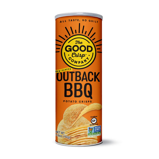 The Good Crisp Company Gluten Free Outback BBQ Snack Chips, 5.6 oz, (Pack of 2)