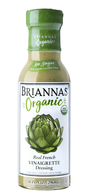 BRIANNAS Organic Real French Vinaigrette, 10 Fl Oz (Pack of 2)