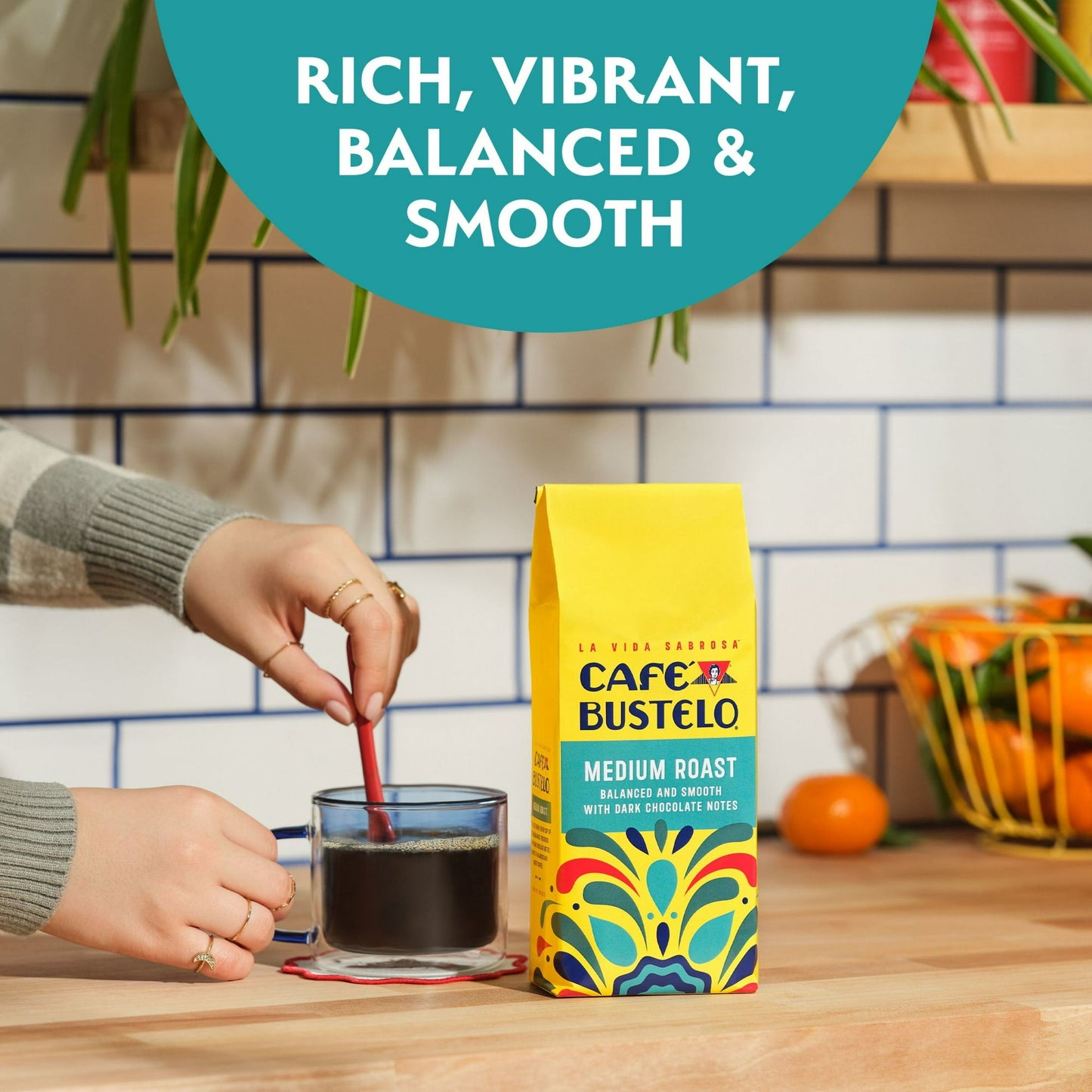 Cafe Bustelo Medium Roast Ground Coffee, 11 oz Bag