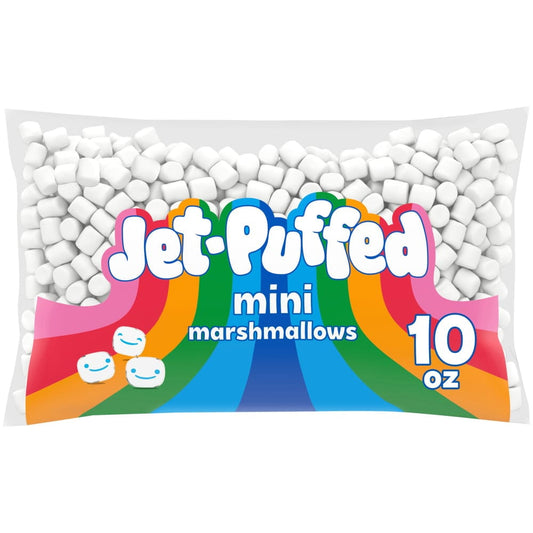 Jet-Puffed Mini Marshmallows, 10 oz Bag (Pack of 4)