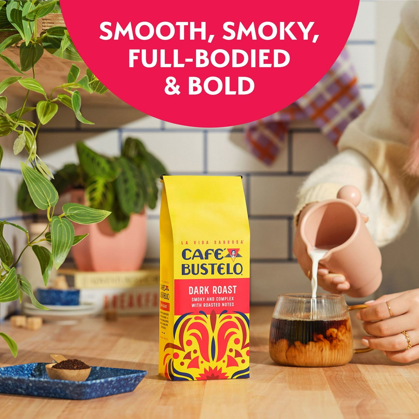 Cafe Bustelo Dark Roast Ground Coffee, 11 oz Bag