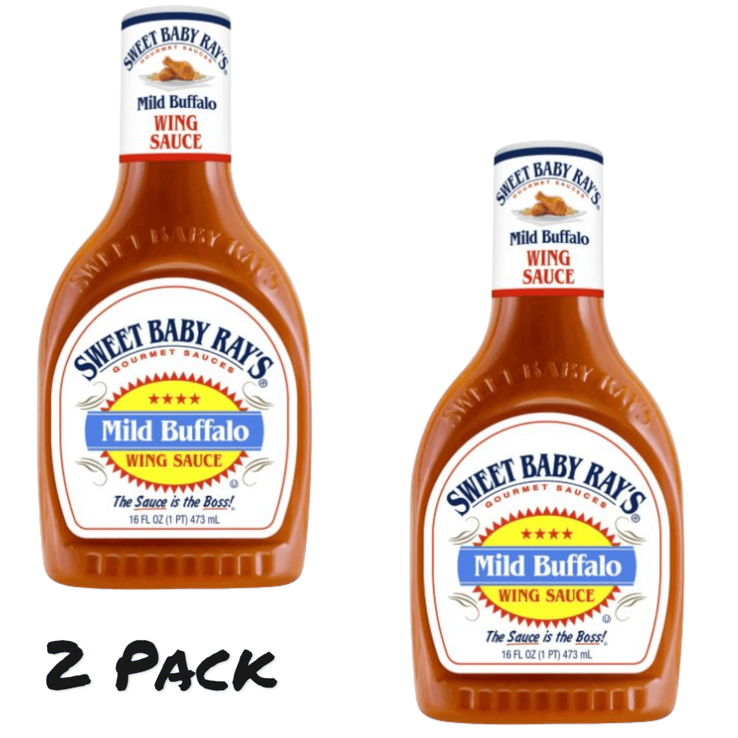 Sweet Baby Ray's Mild Buffalo Wing Sauce 16 oz (Pack of 2)