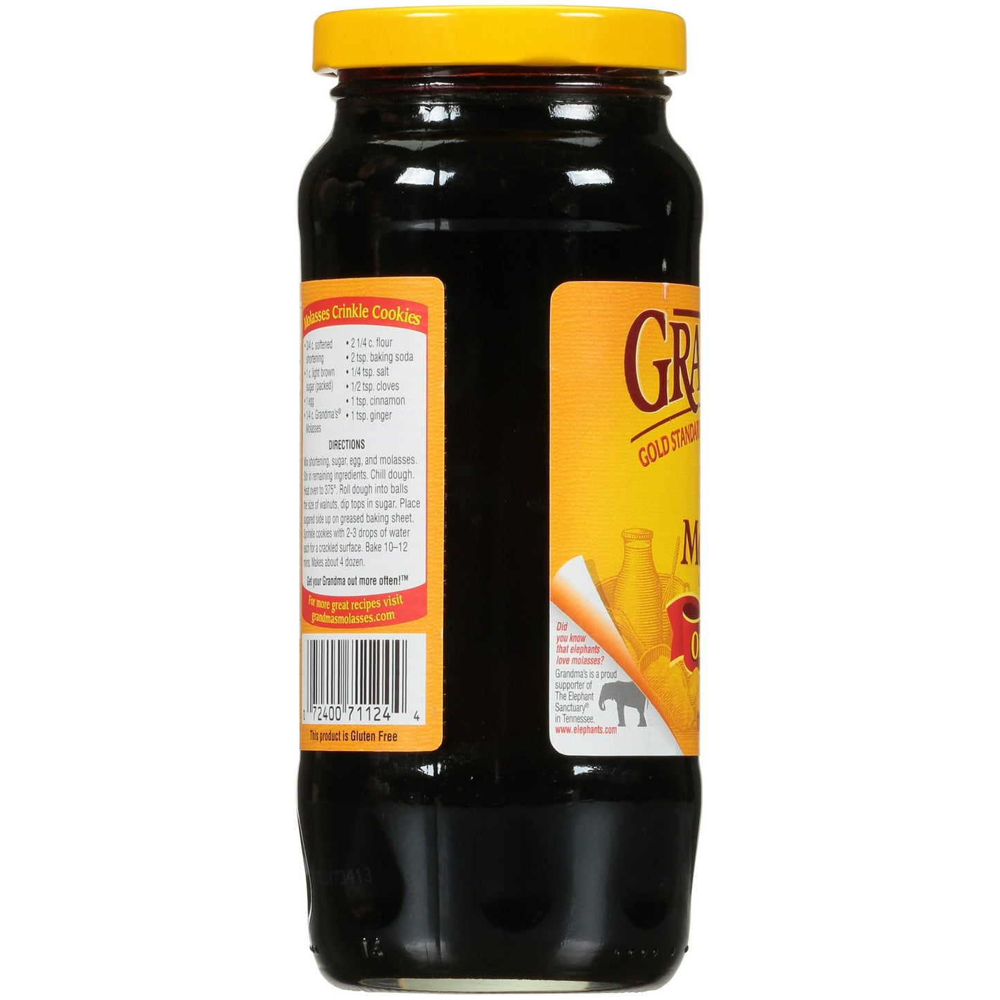 Grandma's Original Molasses, Unsulphured, 12 fl oz Jar (Pack of 2)