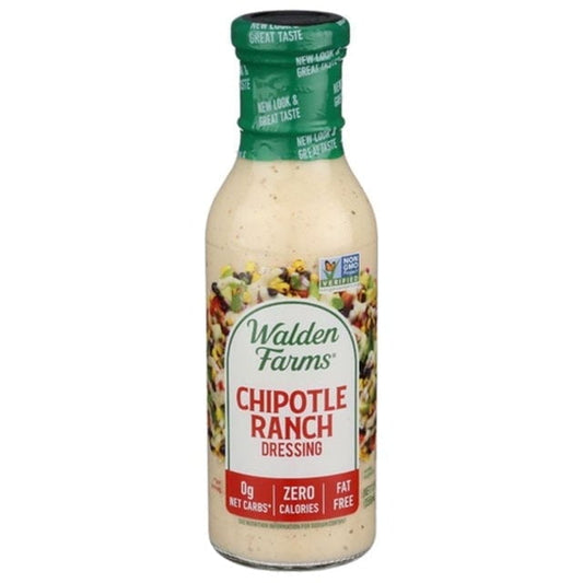 Walden Farms Chipotle Ranch Salad Dressing 12 oz (Pack of 4)
