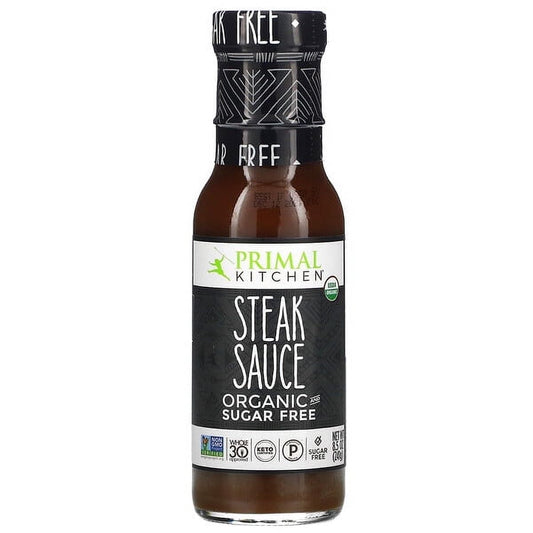 Primal Kitchen Organic Steak Sauce, Sugar Free, 8.5 oz (Pack of 3)