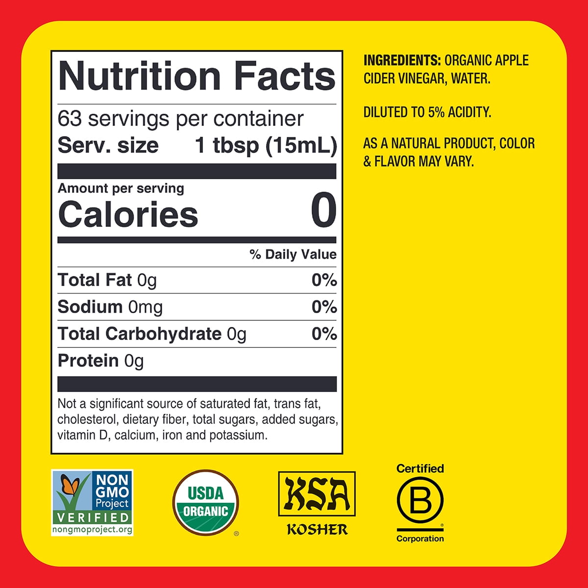 Bragg Organic Raw & Unfiltered Apple Cider Vinegar 32 fl oz-Pack of 4