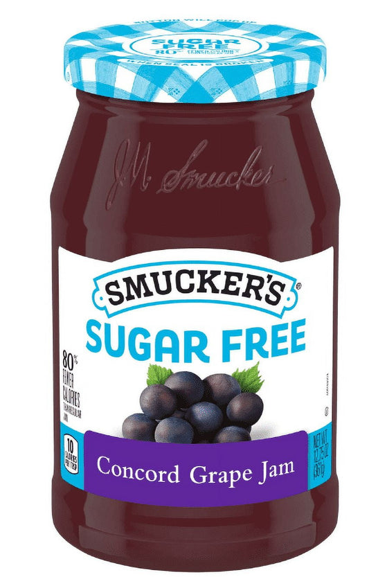 Smucker's Sugar Free Concord Grape Jam with Splenda Brand Sweetener, 12.75 Ounces (Pack of 2)